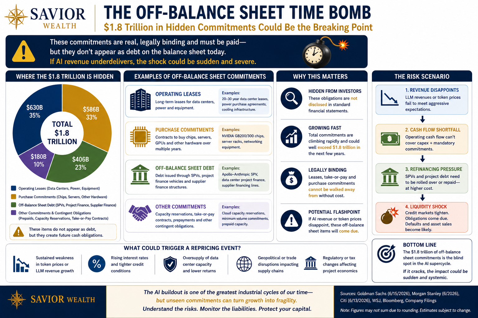 The Off-Balance Sheet Time Bomb — Savior Wealth Insight visual.